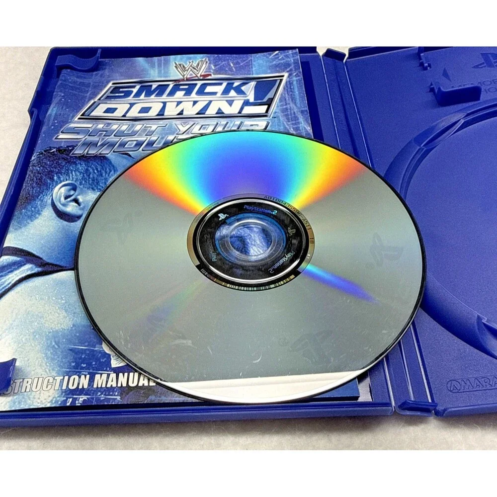 WWE SmackDown Shut Your Mouth PS2 PlayStation 2 Complete CIB